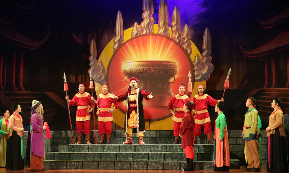 Một cảnh trong vở chèo 